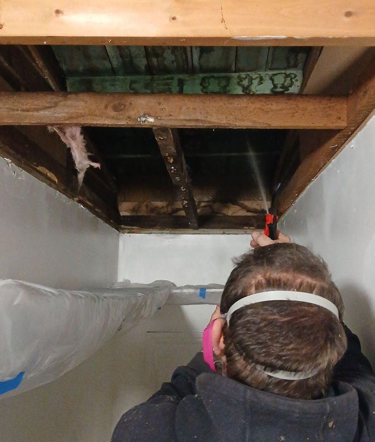 Closet area reviewed during a home inspection