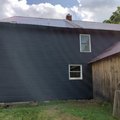 Stained Black Wood Lap Siding